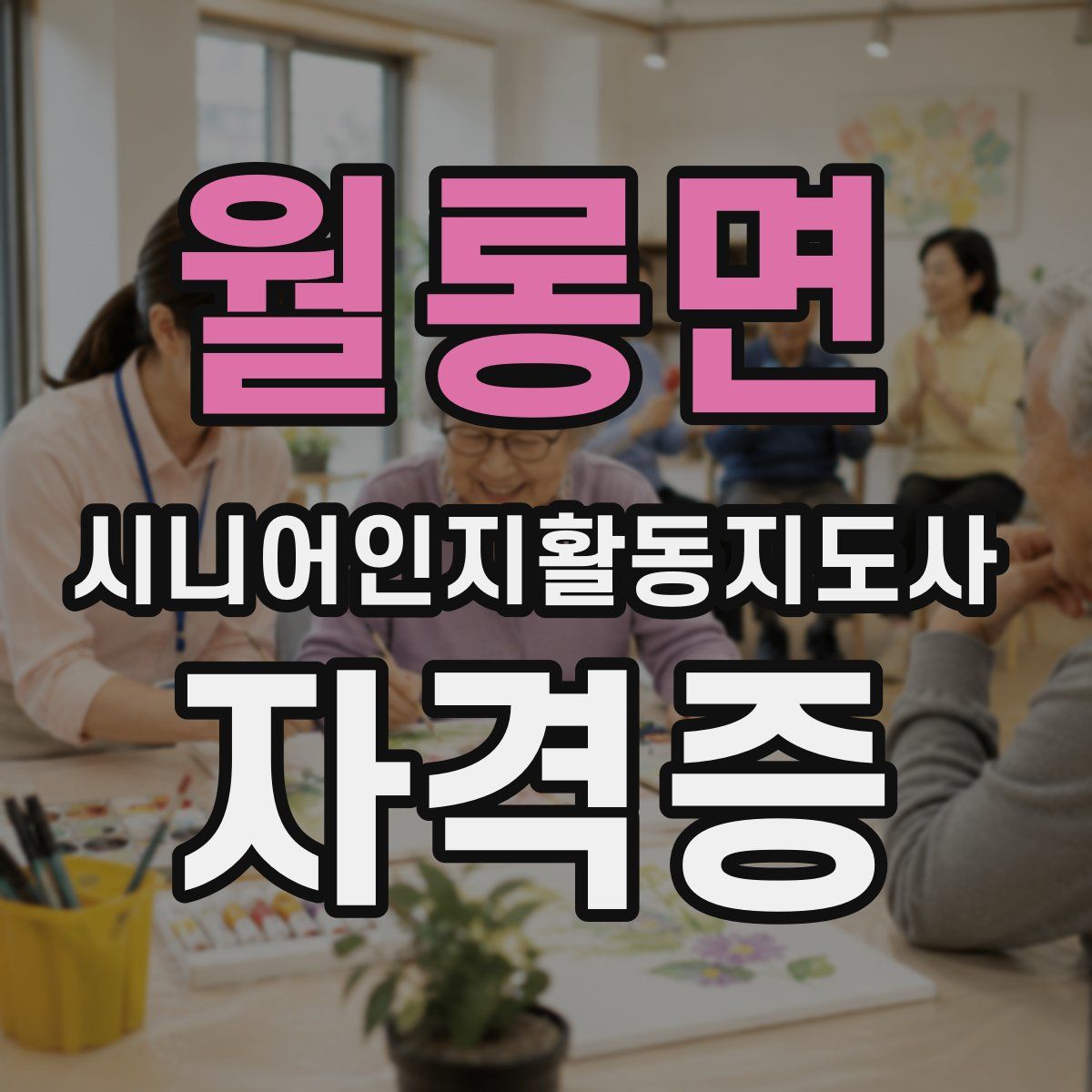 월롱면 시니어인지활동지도사 자격증