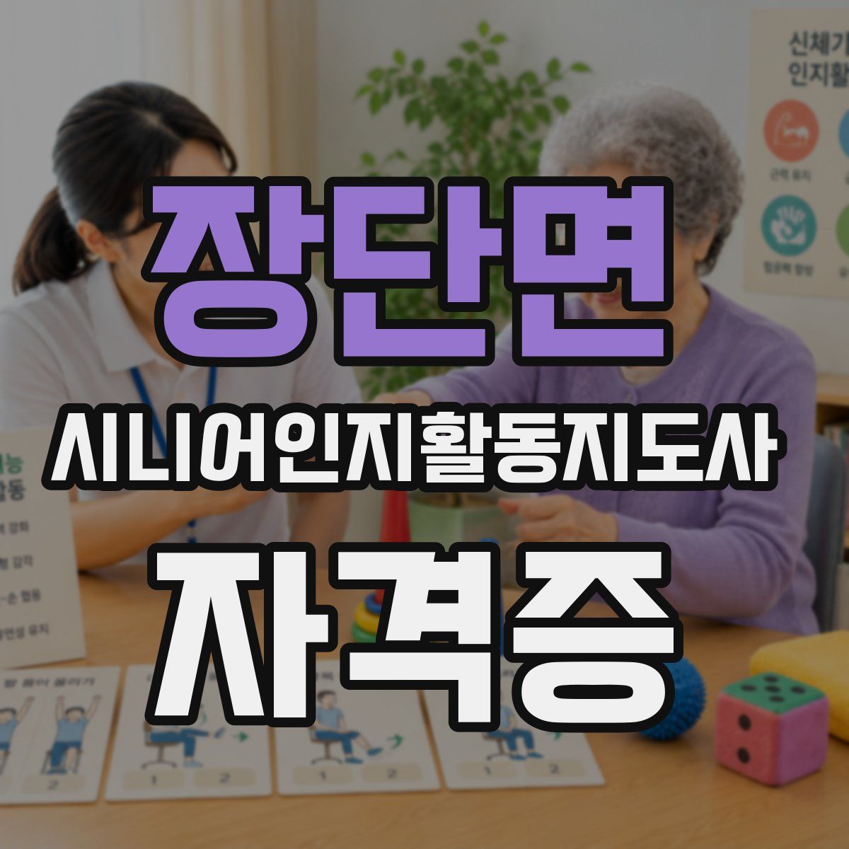 장단면 시니어인지활동지도사 자격증