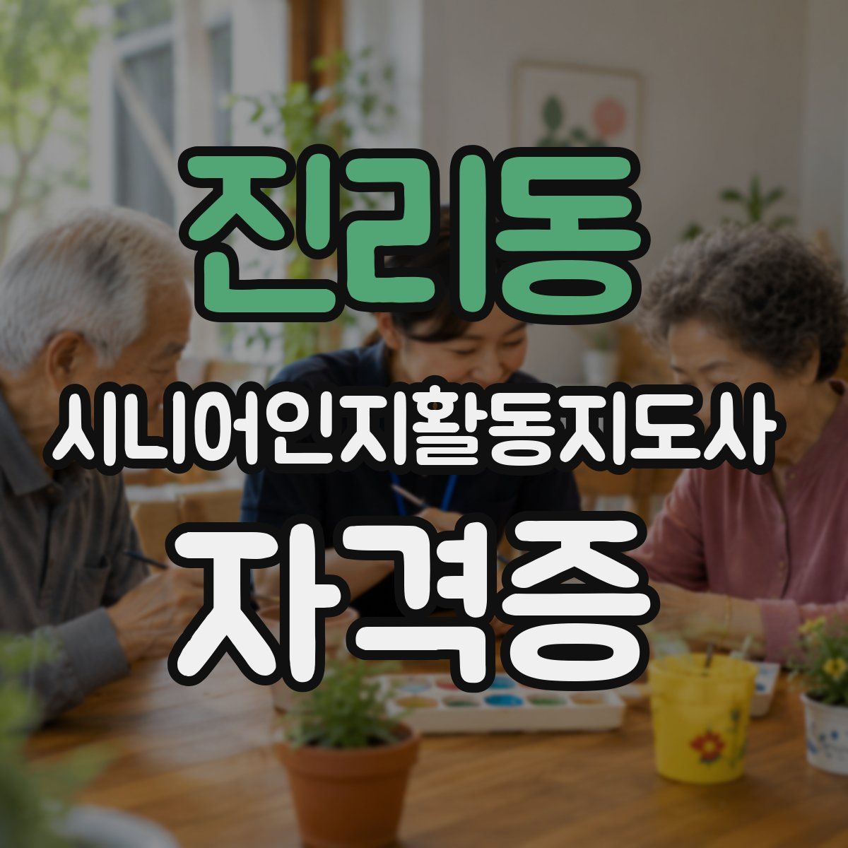진리동 시니어인지활동지도사 자격증