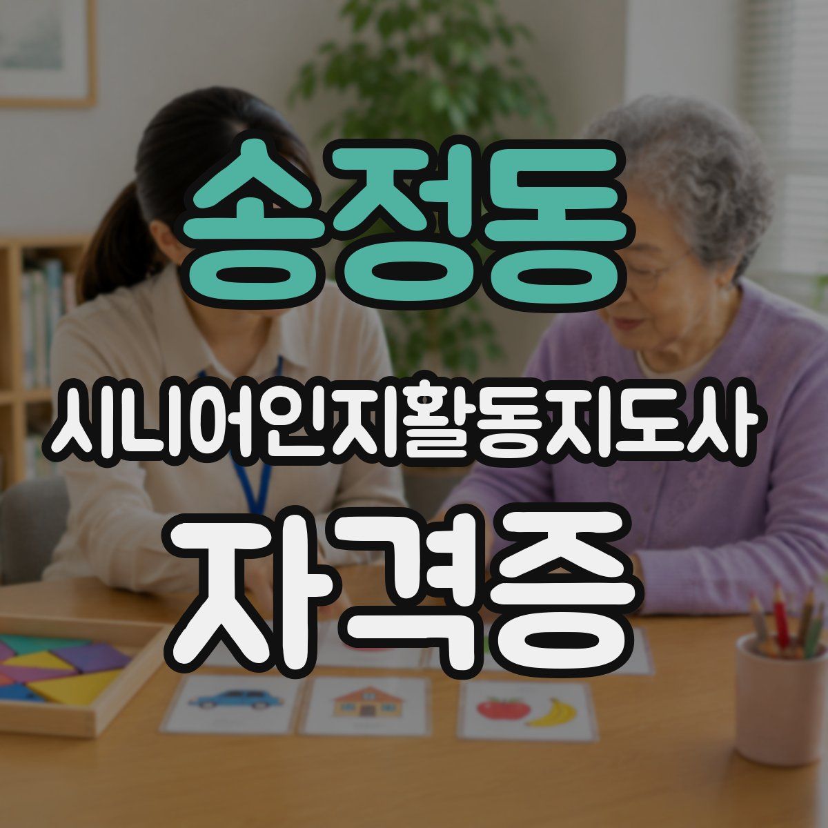 송정동 시니어인지활동지도사 자격증