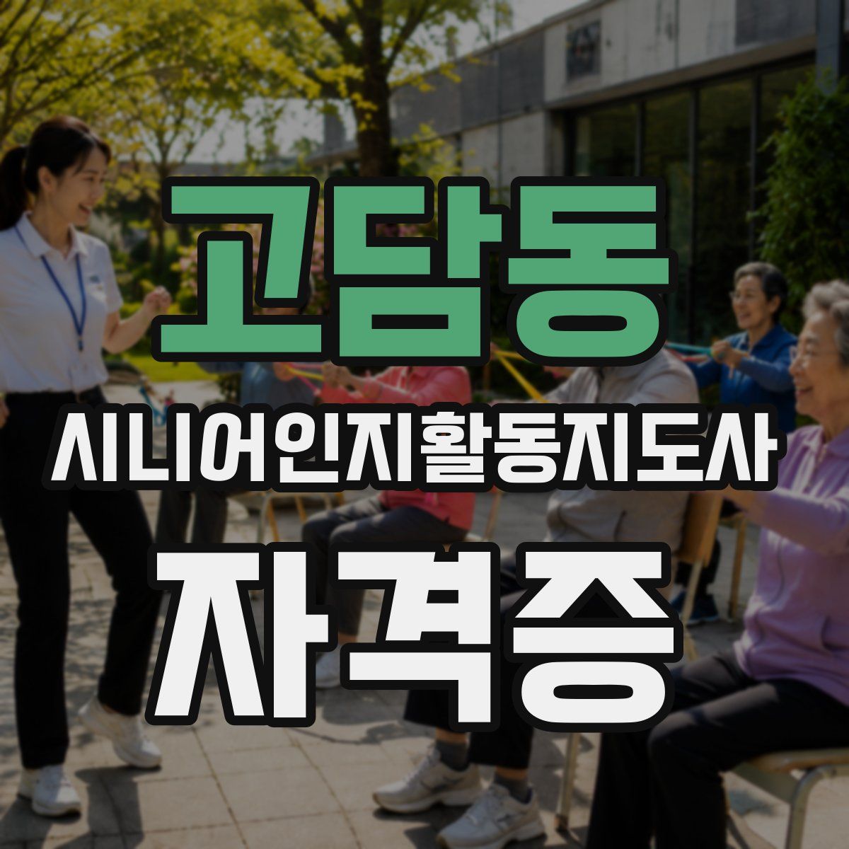 고담동 시니어인지활동지도사 자격증
