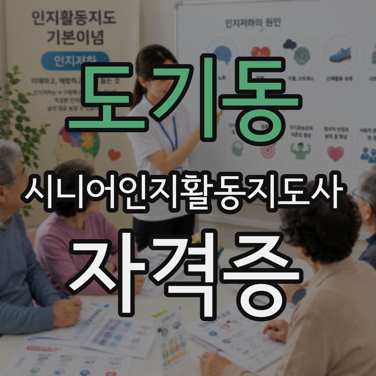 도기동 시니어인지활동지도사 자격증