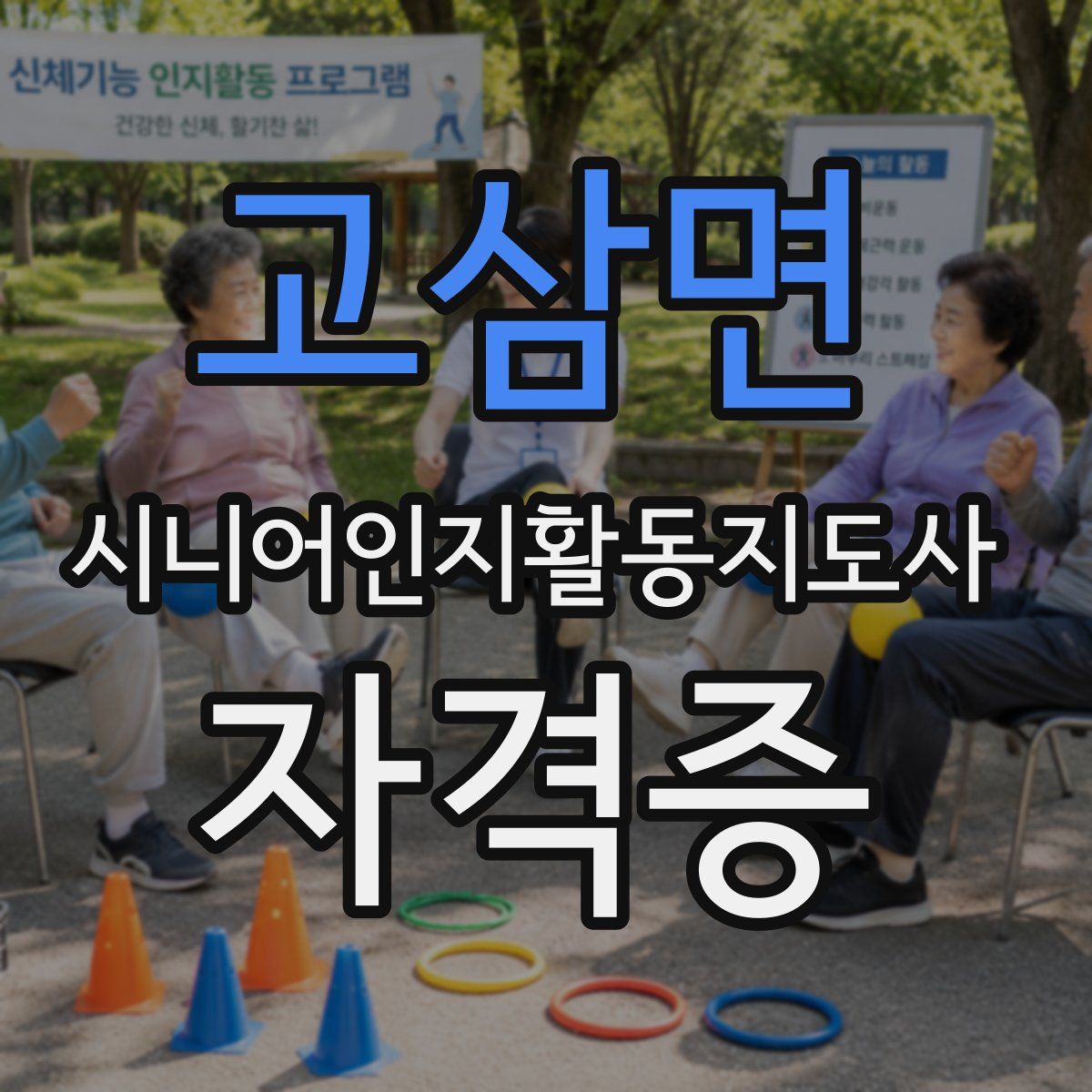 고삼면 시니어인지활동지도사 자격증