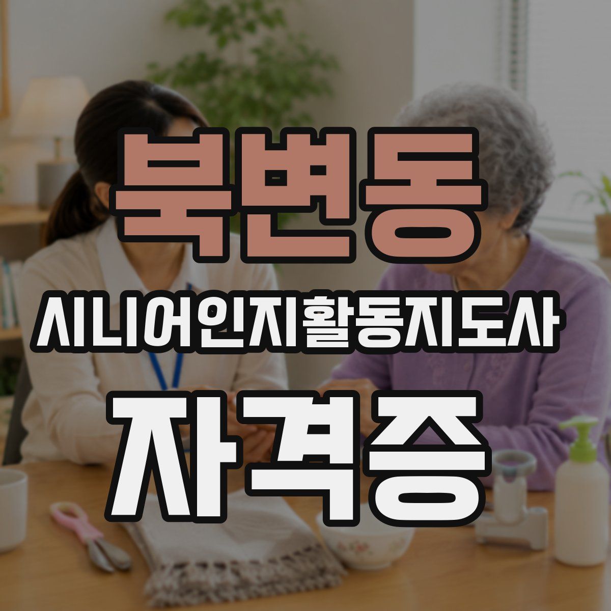 북변동 시니어인지활동지도사 자격증