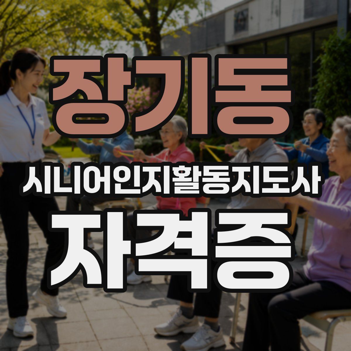 장기동 시니어인지활동지도사 자격증