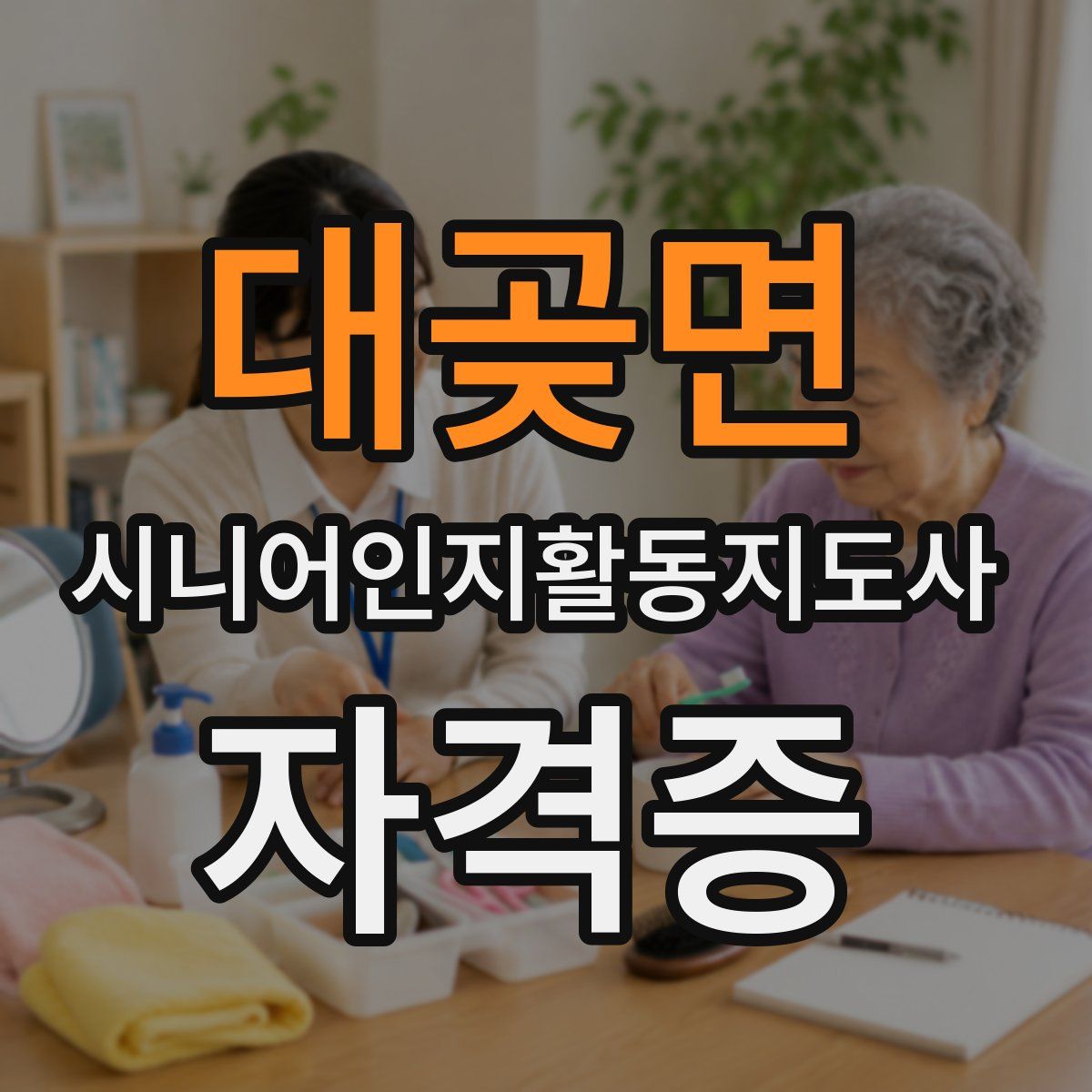 대곶면 시니어인지활동지도사 자격증