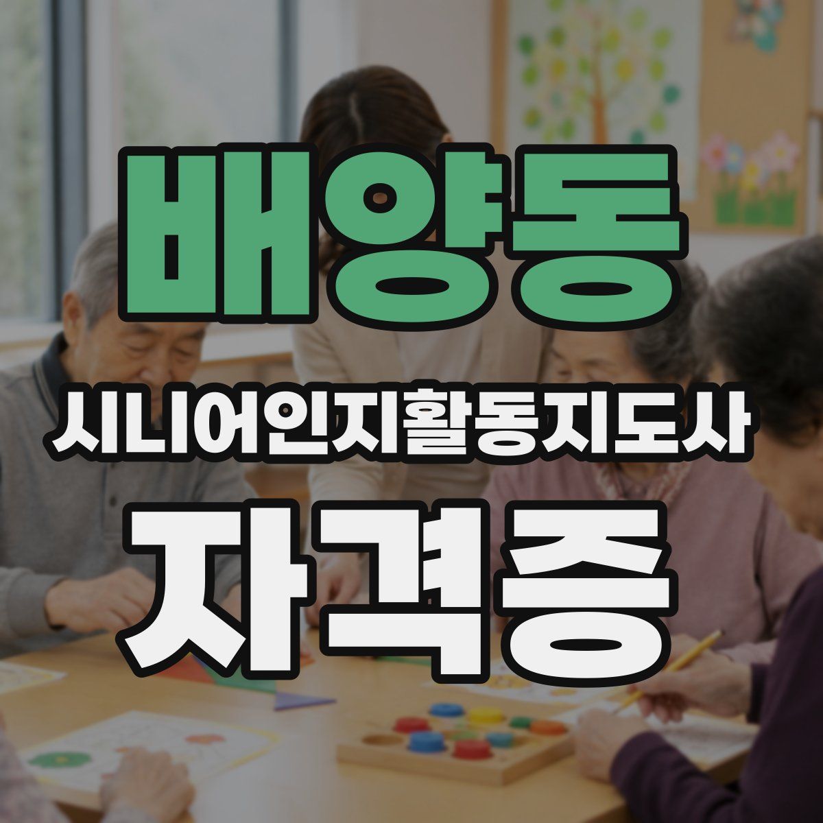 배양동 시니어인지활동지도사 자격증