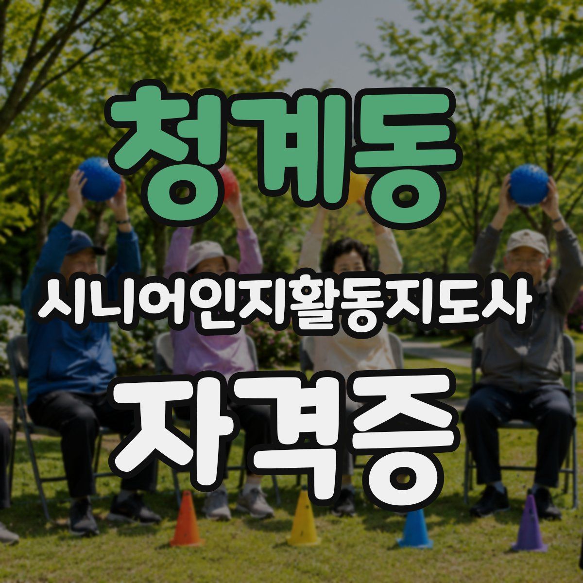 청계동 시니어인지활동지도사 자격증