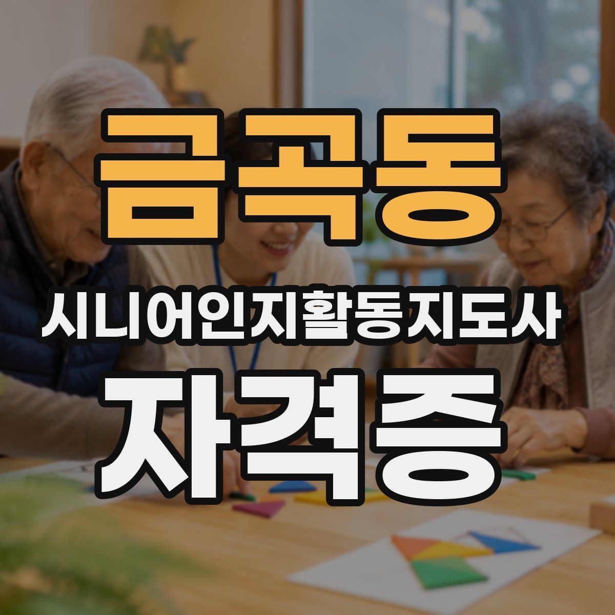 금곡동 시니어인지활동지도사 자격증