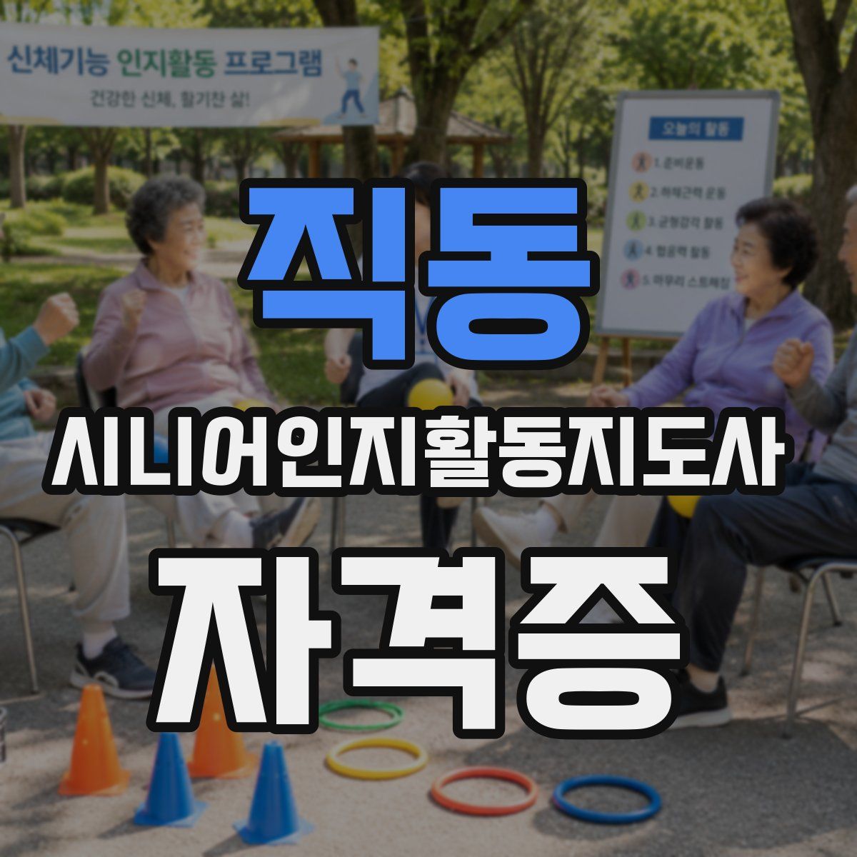 직동 시니어인지활동지도사 자격증