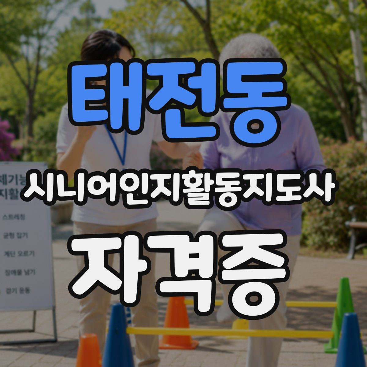 태전동 시니어인지활동지도사 자격증