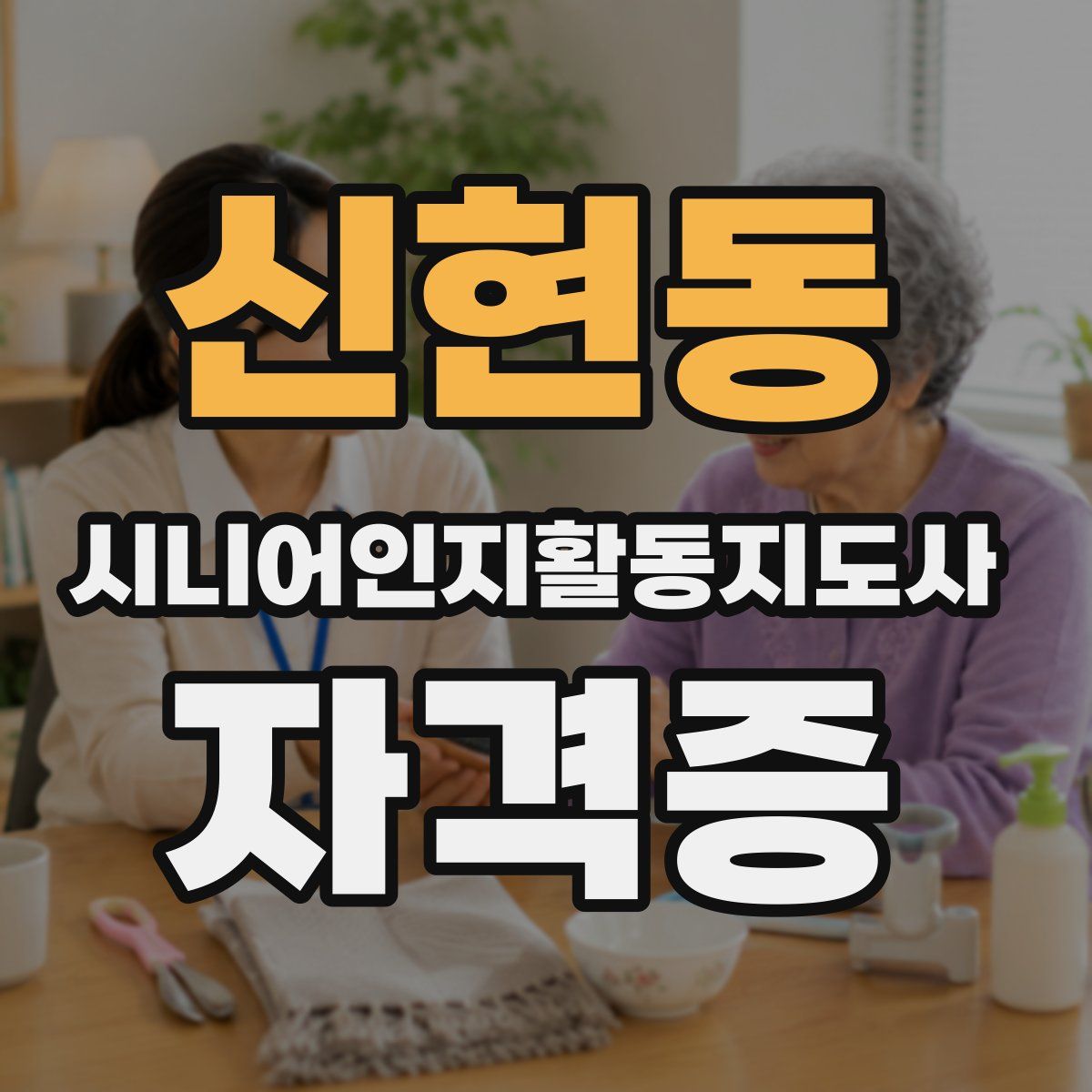 신현동 시니어인지활동지도사 자격증