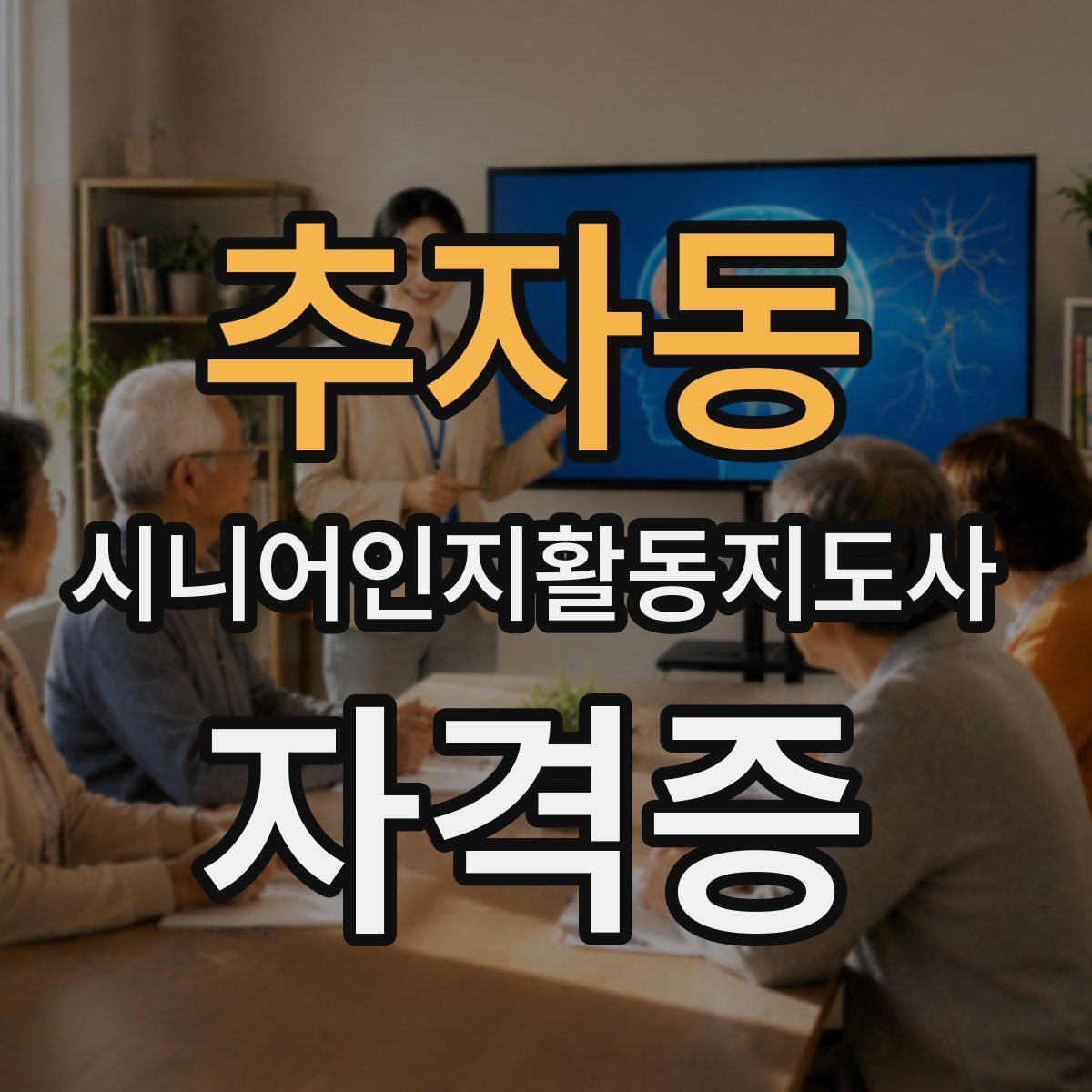 추자동 시니어인지활동지도사 자격증
