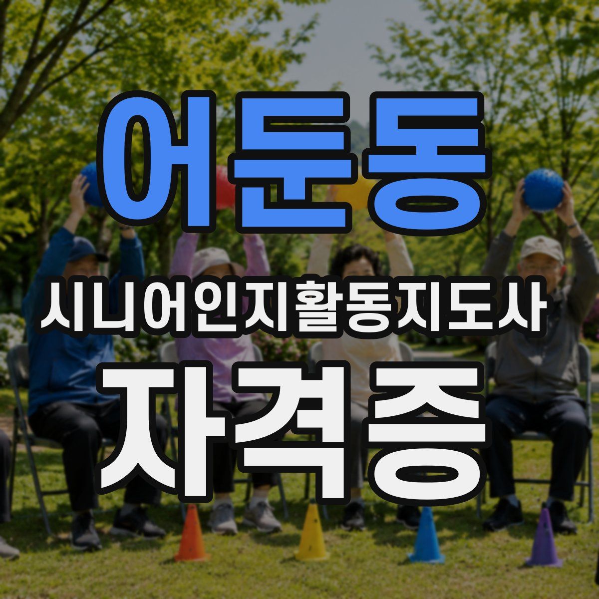 어둔동 시니어인지활동지도사 자격증