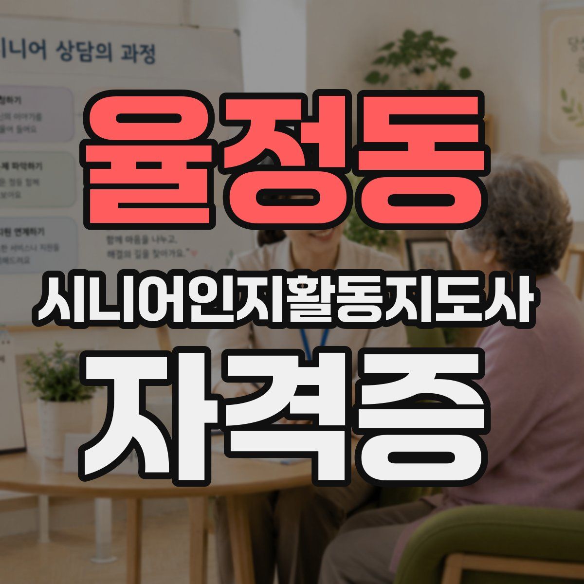율정동 시니어인지활동지도사 자격증