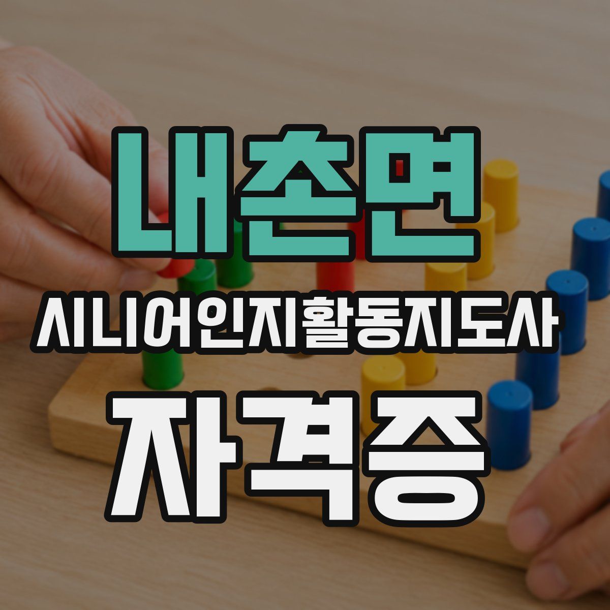 내촌면 시니어인지활동지도사 자격증
