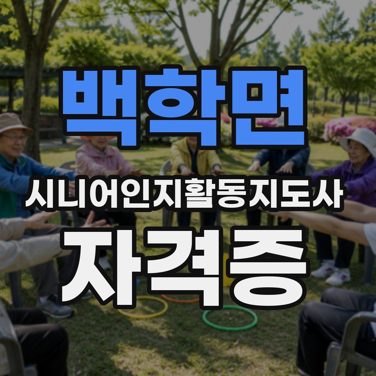 백학면 시니어인지활동지도사 자격증