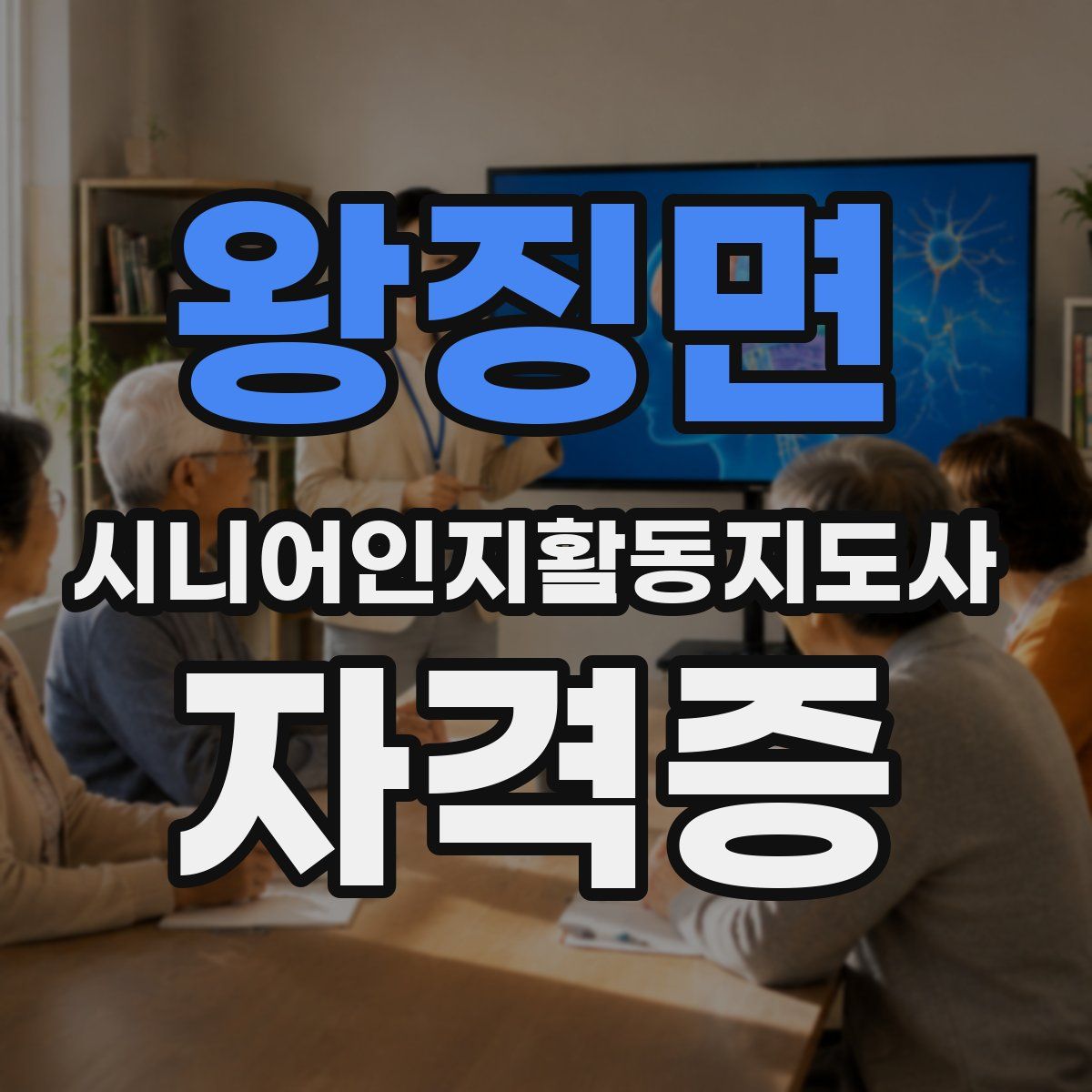 왕징면 시니어인지활동지도사 자격증