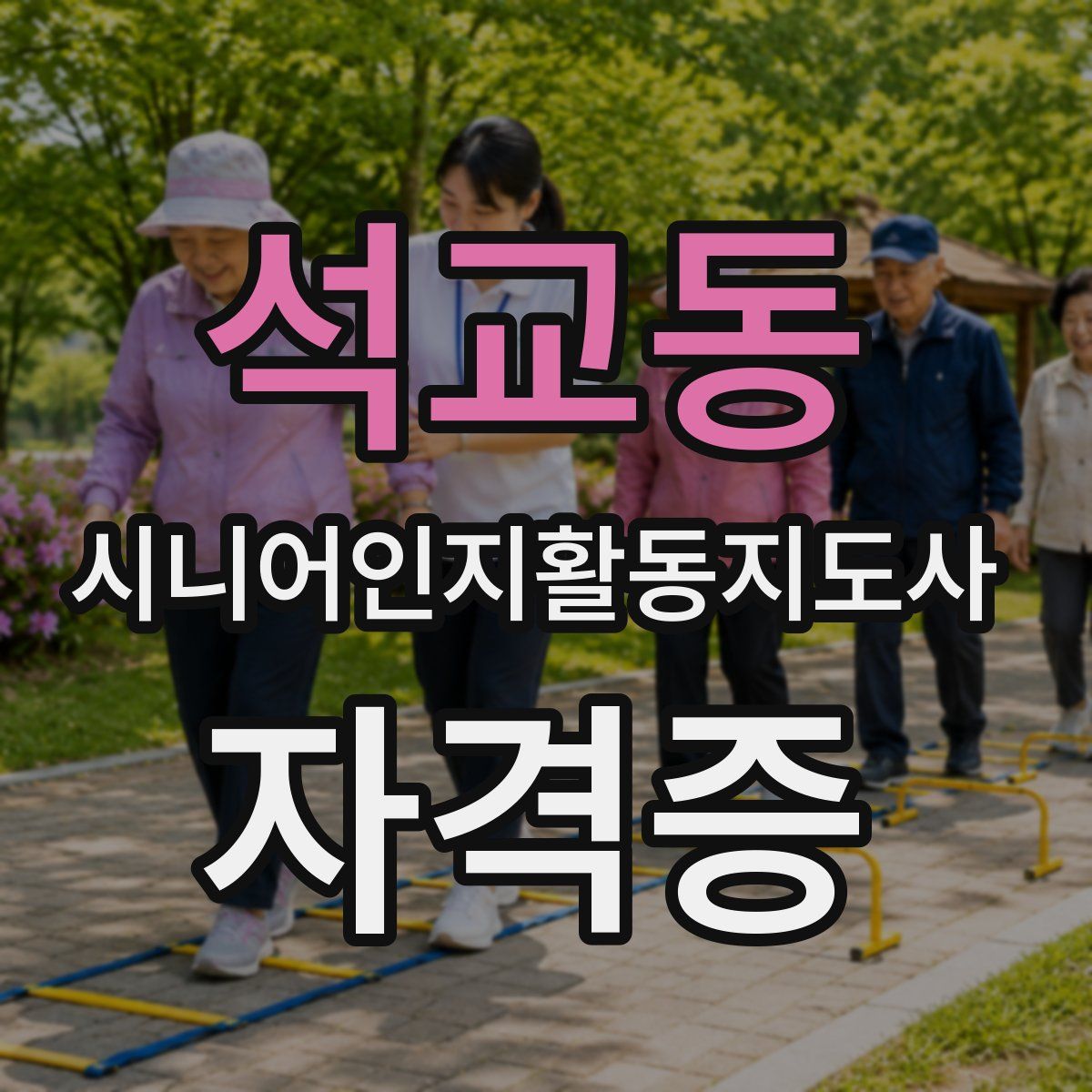 석교동 시니어인지활동지도사 자격증