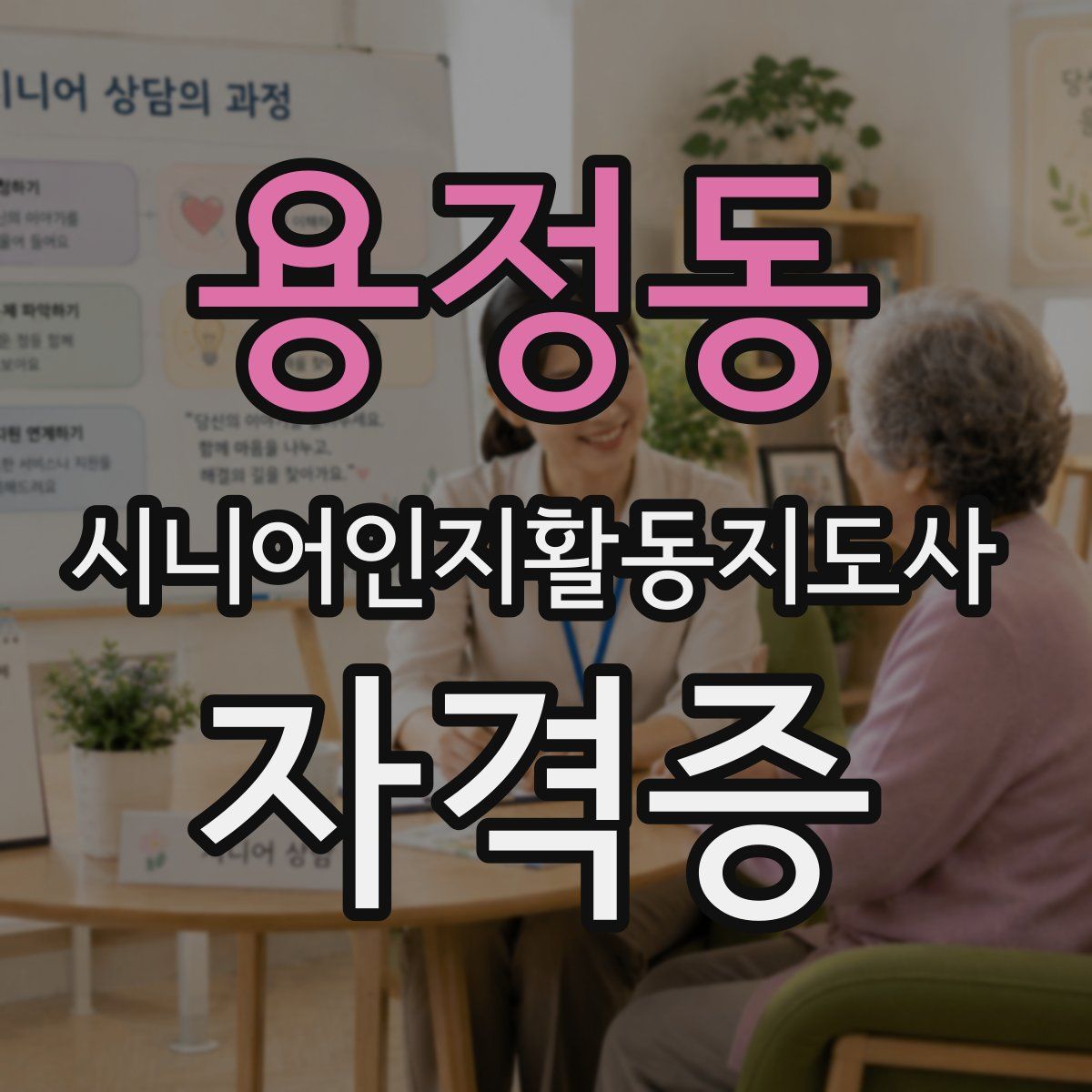 용정동 시니어인지활동지도사 자격증