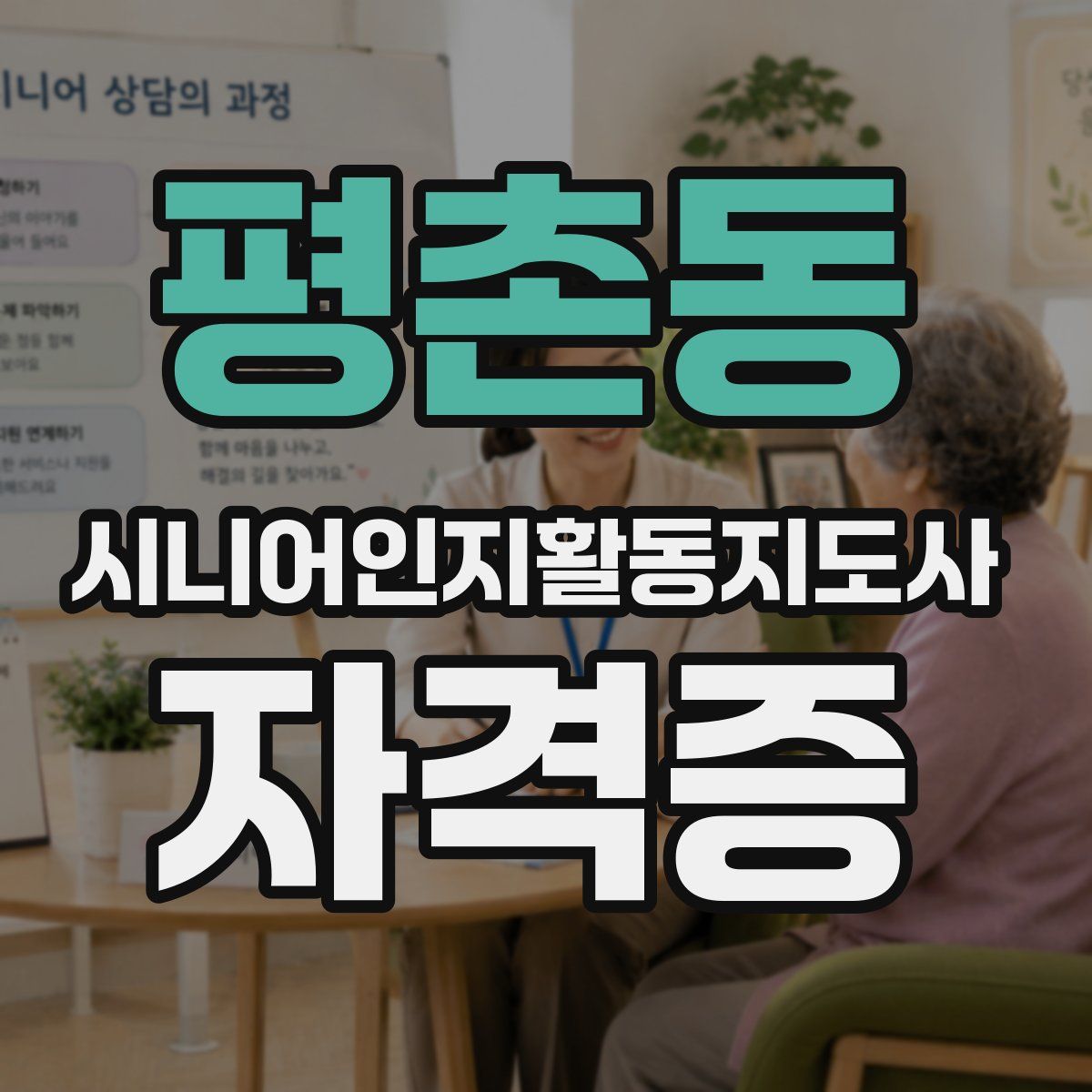 평촌동 시니어인지활동지도사 자격증