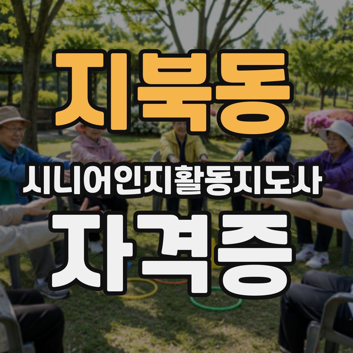지북동 시니어인지활동지도사 자격증