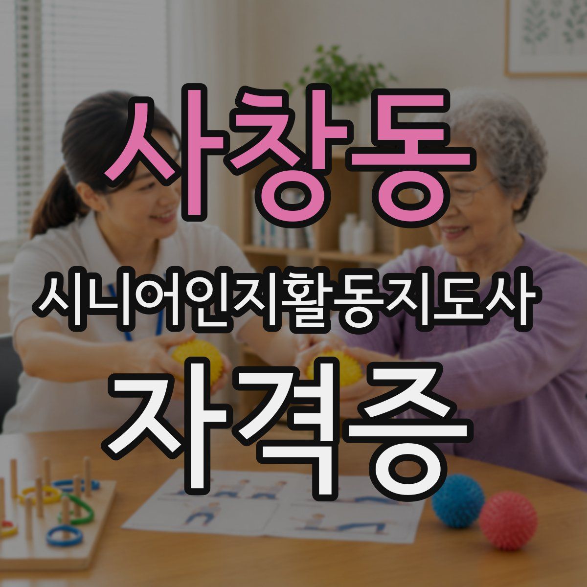 사창동 시니어인지활동지도사 자격증