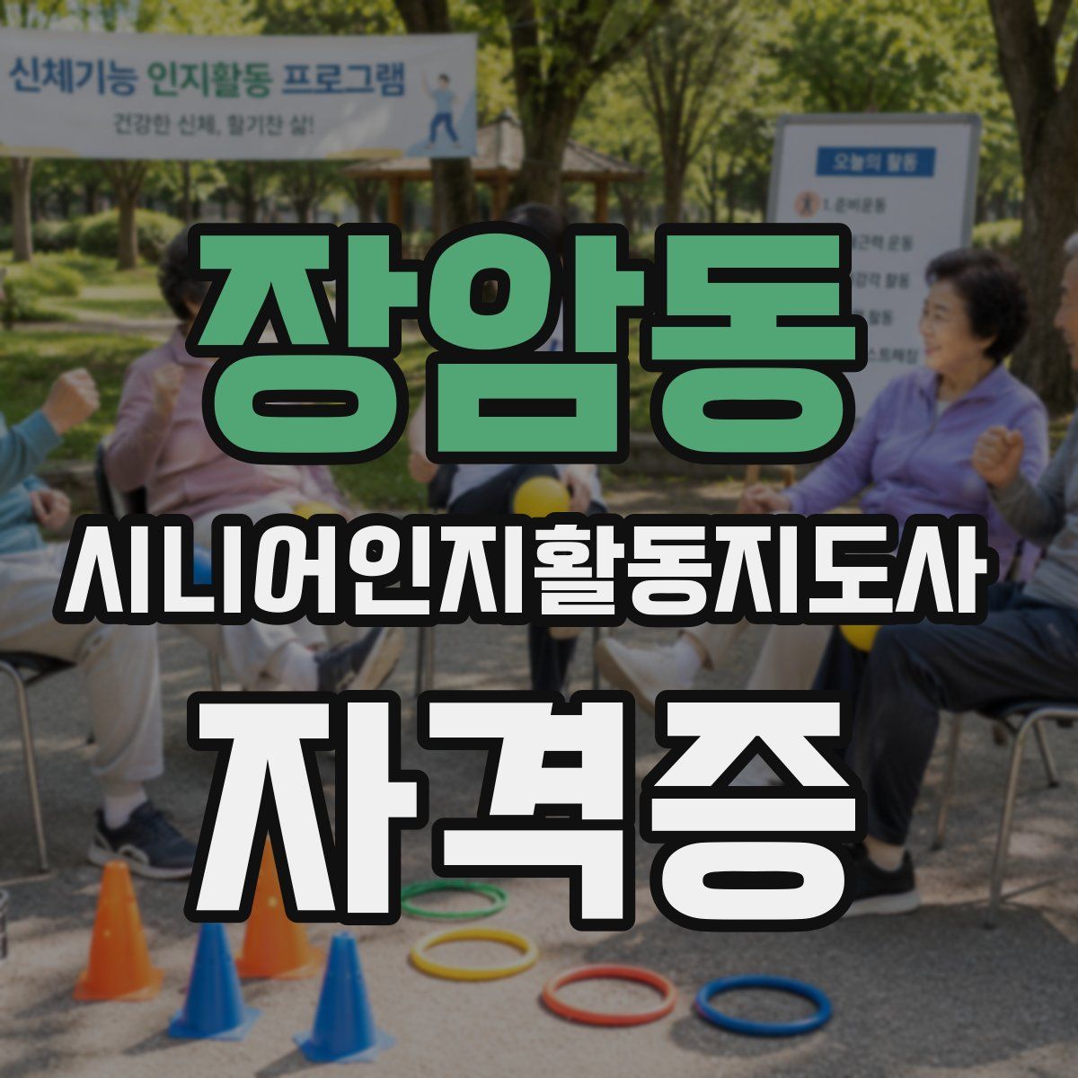 장암동 시니어인지활동지도사 자격증