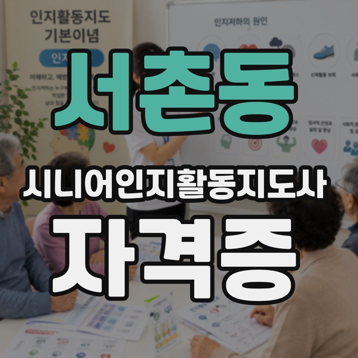 서촌동 시니어인지활동지도사 자격증
