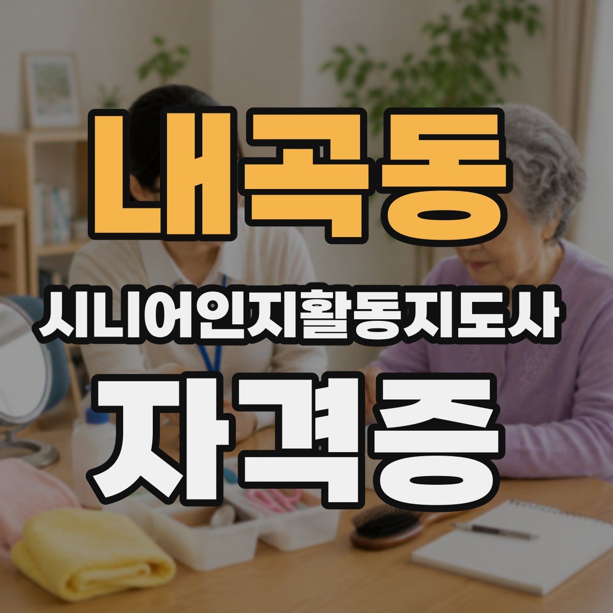 내곡동 시니어인지활동지도사 자격증
