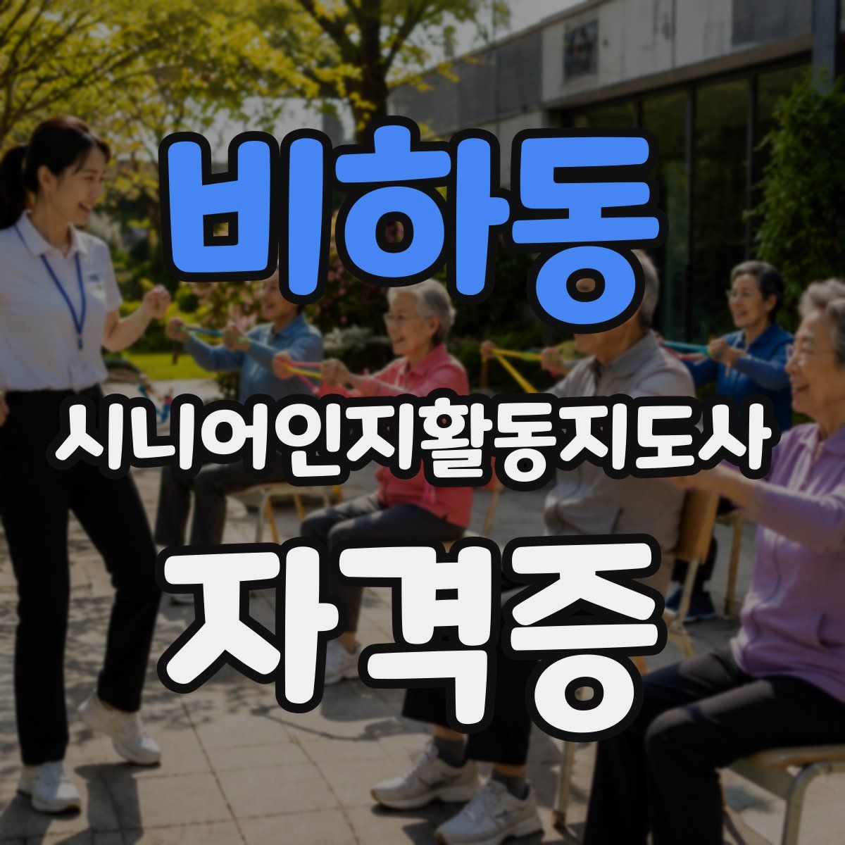 비하동 시니어인지활동지도사 자격증