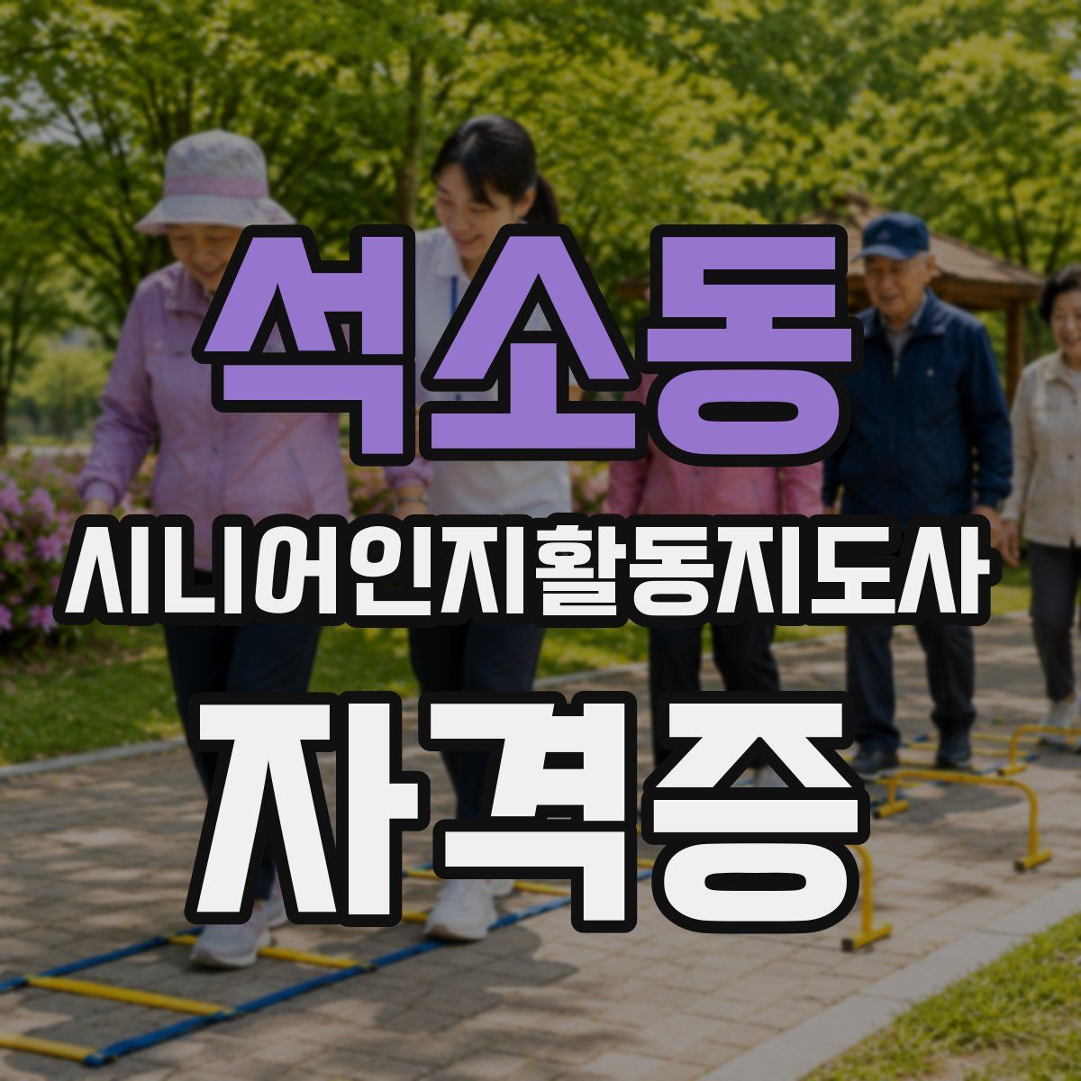 석소동 시니어인지활동지도사 자격증