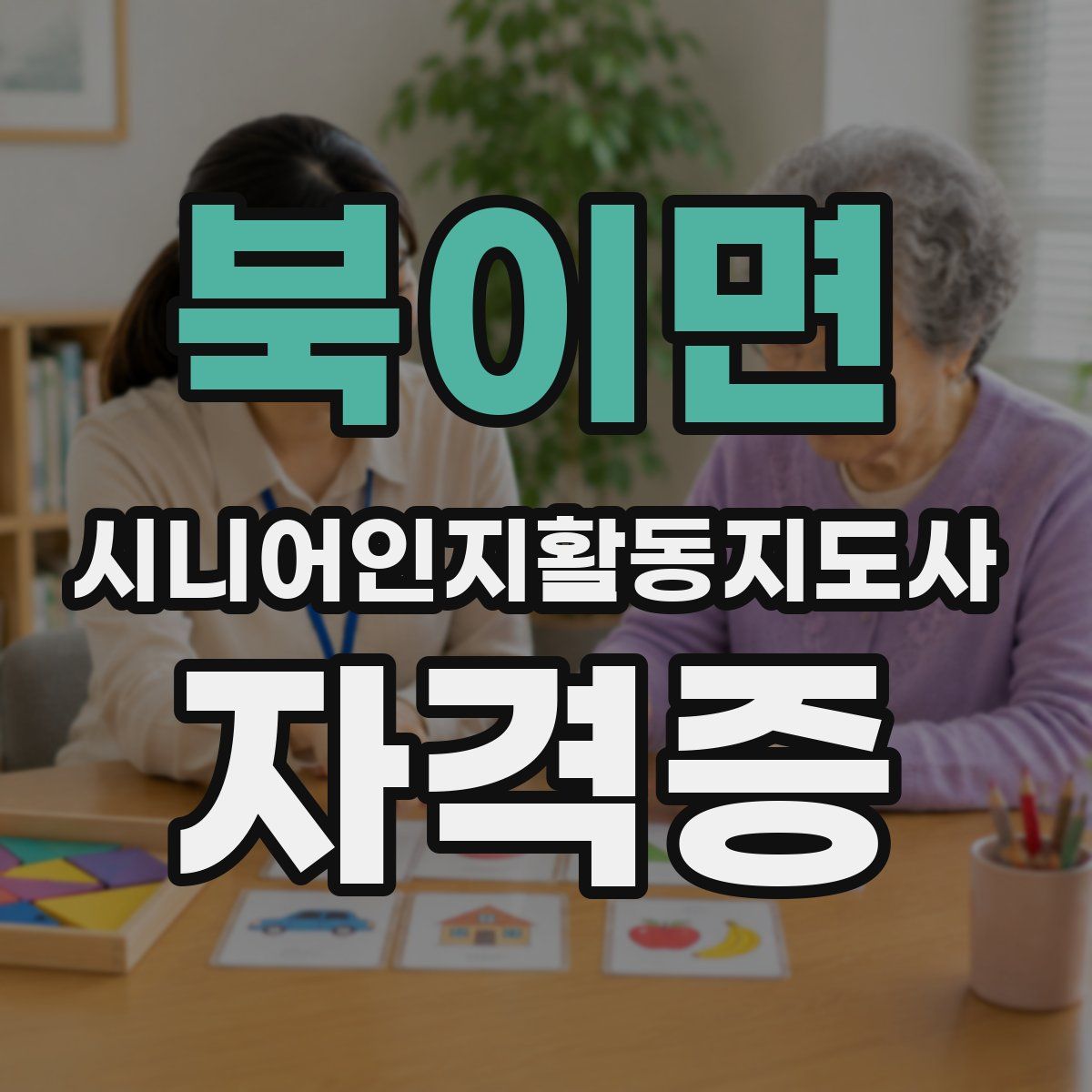 북이면 시니어인지활동지도사 자격증