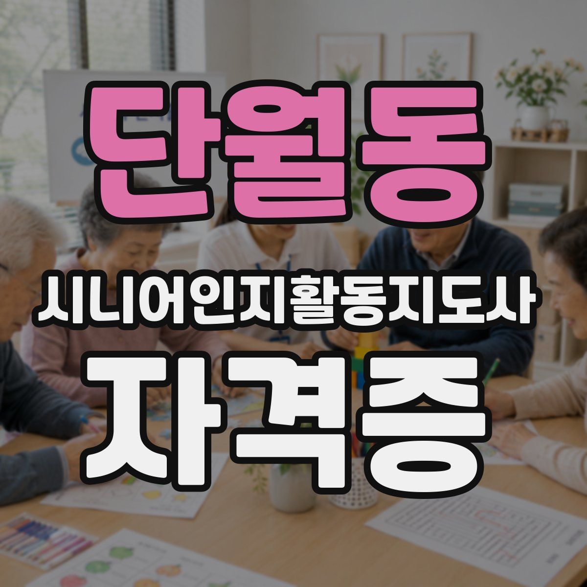 단월동 시니어인지활동지도사 자격증