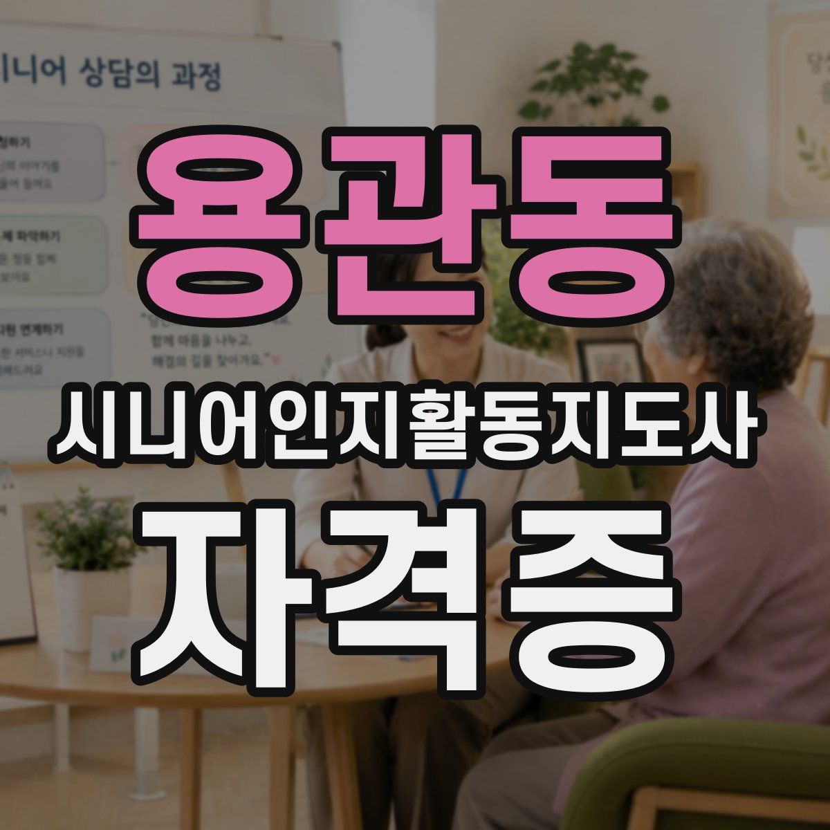 용관동 시니어인지활동지도사 자격증