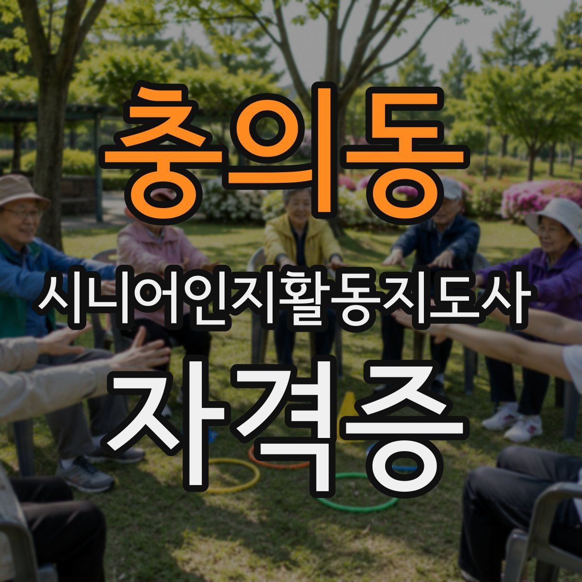 충의동 시니어인지활동지도사 자격증
