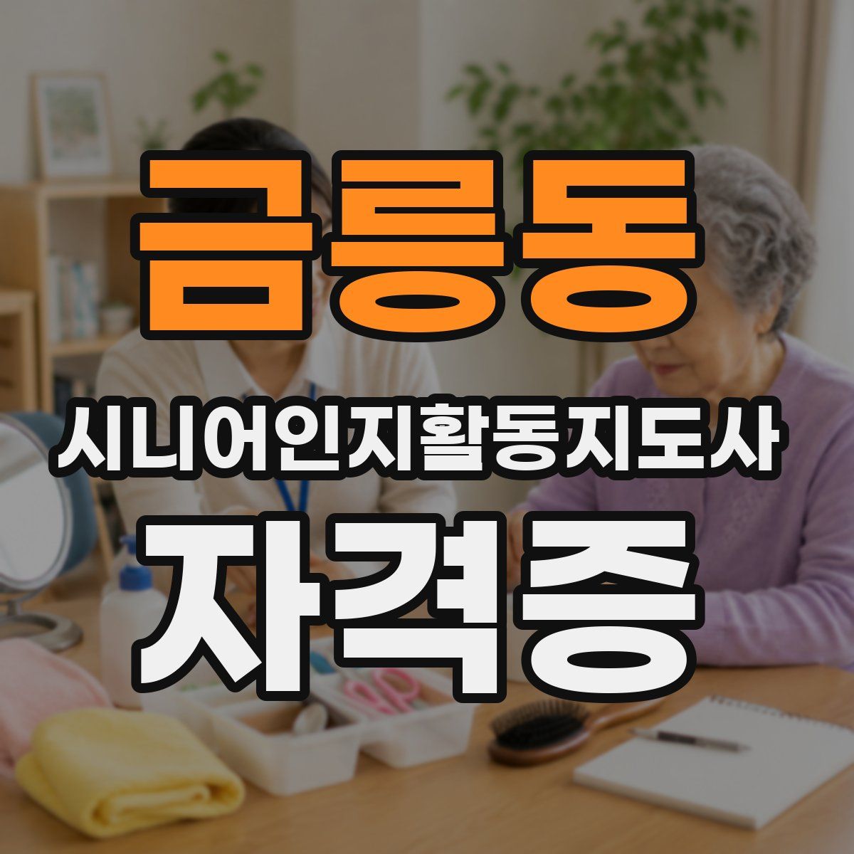 금릉동 시니어인지활동지도사 자격증
