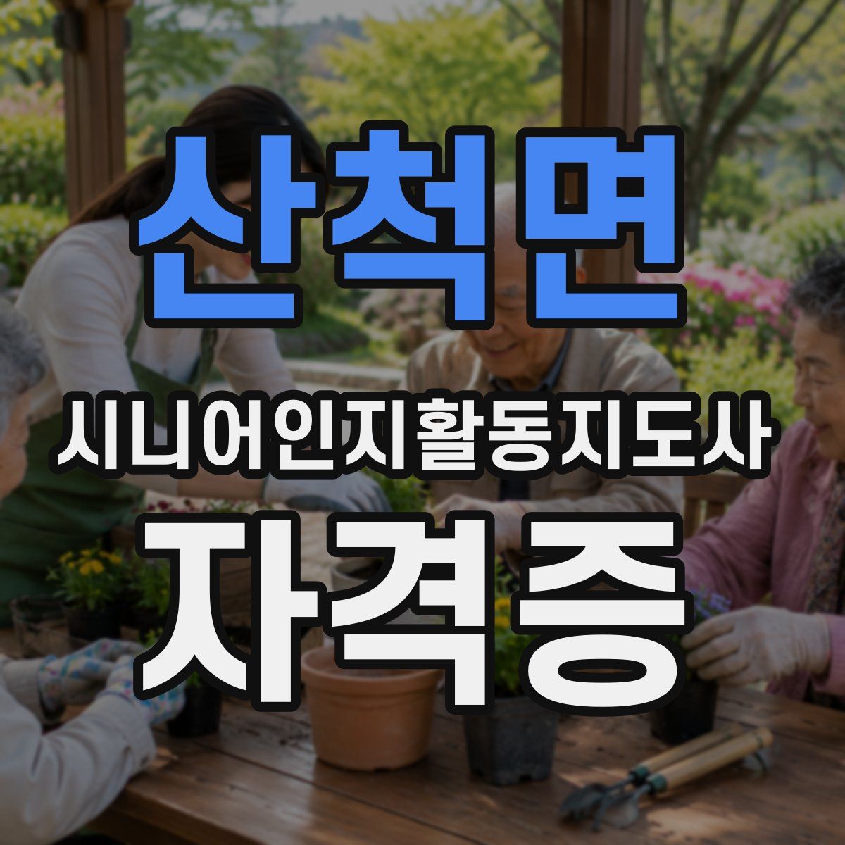 산척면 시니어인지활동지도사 자격증