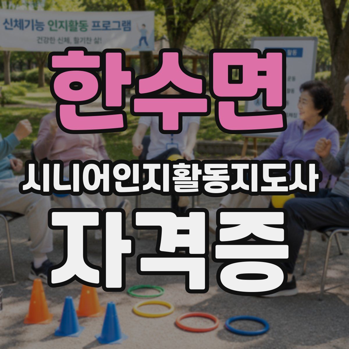 한수면 시니어인지활동지도사 자격증