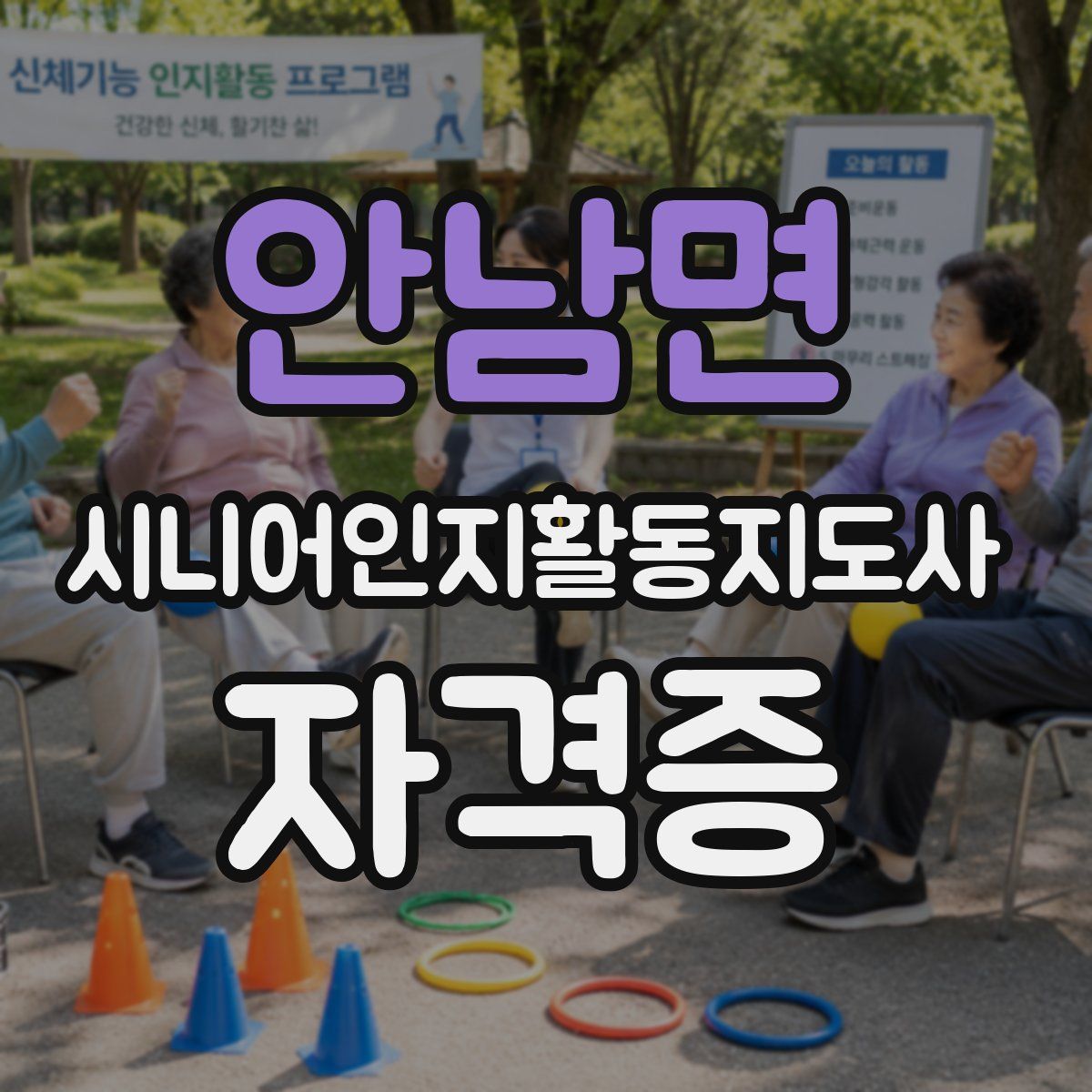 안남면 시니어인지활동지도사 자격증
