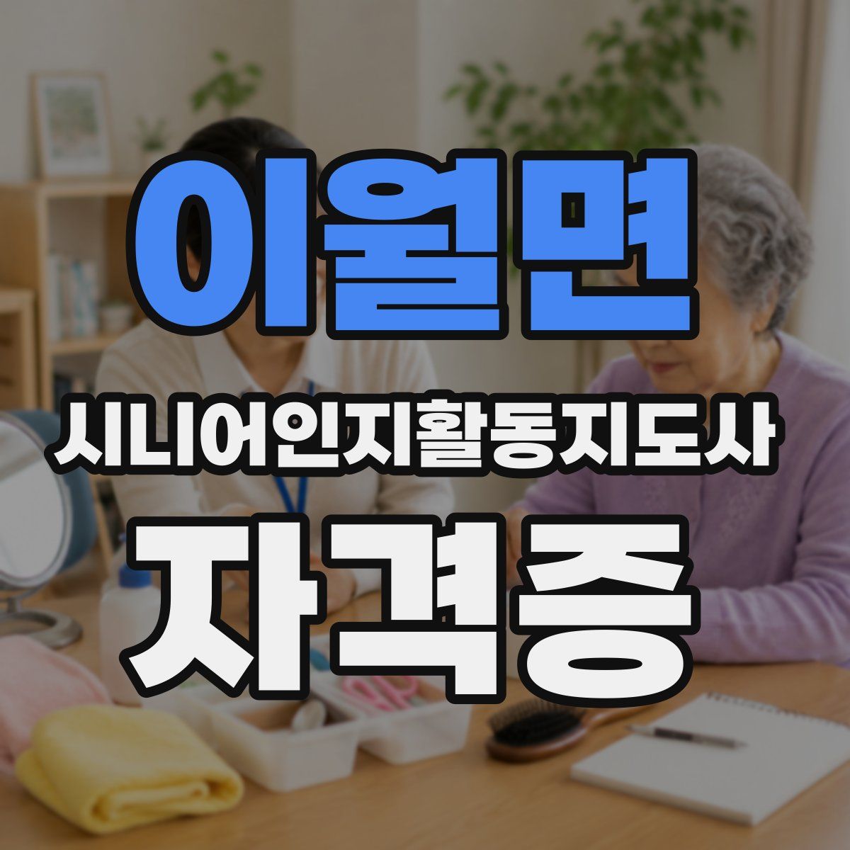 이월면 시니어인지활동지도사 자격증