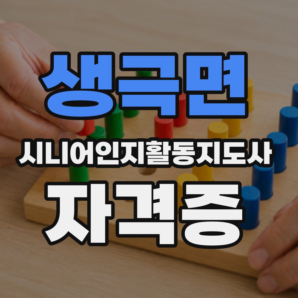 생극면 시니어인지활동지도사 자격증