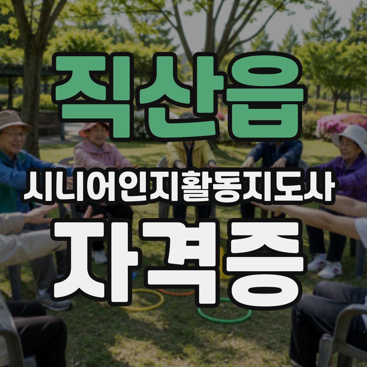 직산읍 시니어인지활동지도사 자격증
