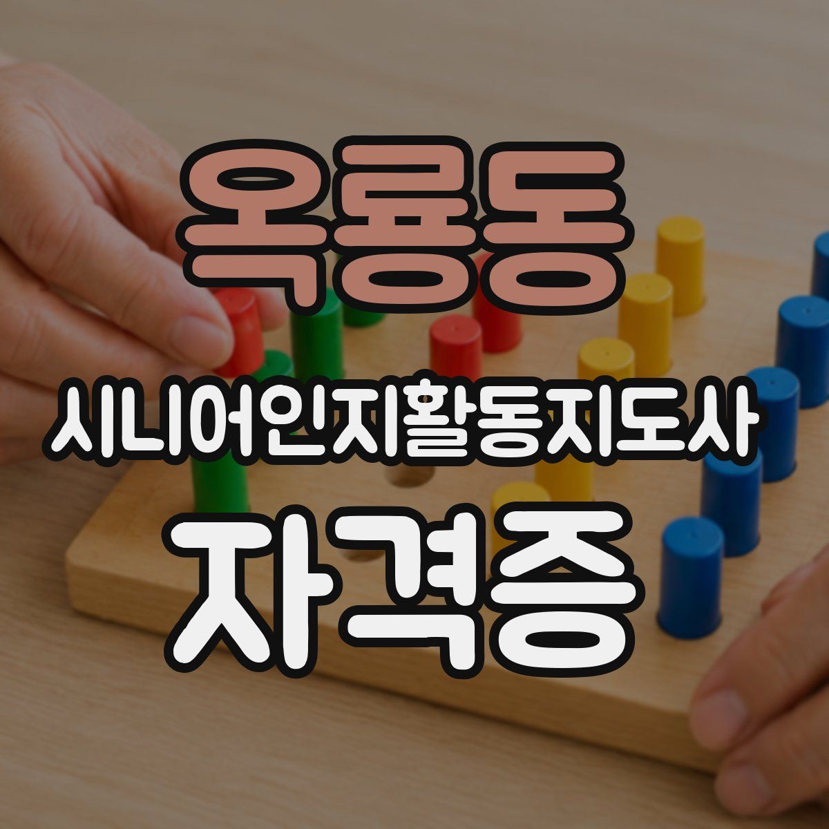 옥룡동 시니어인지활동지도사 자격증