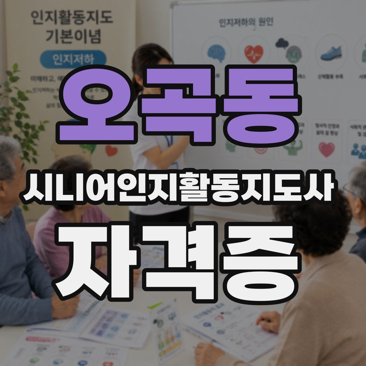 오곡동 시니어인지활동지도사 자격증