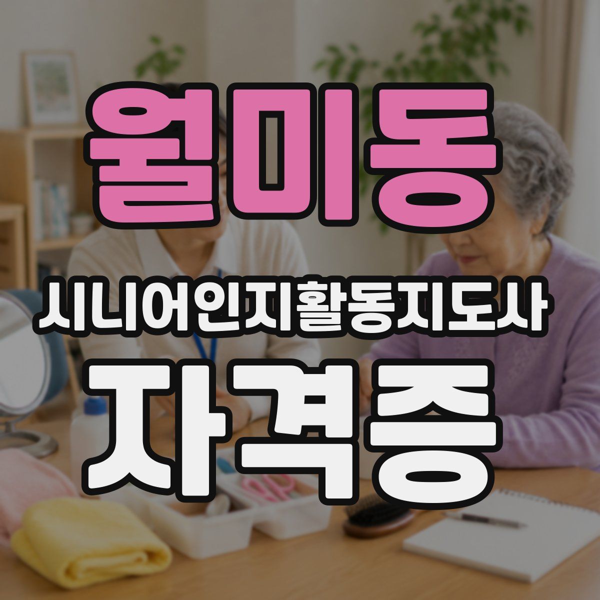 월미동 시니어인지활동지도사 자격증