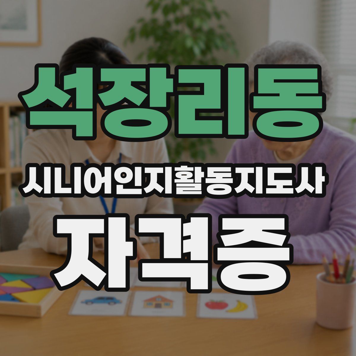 석장리동 시니어인지활동지도사 자격증