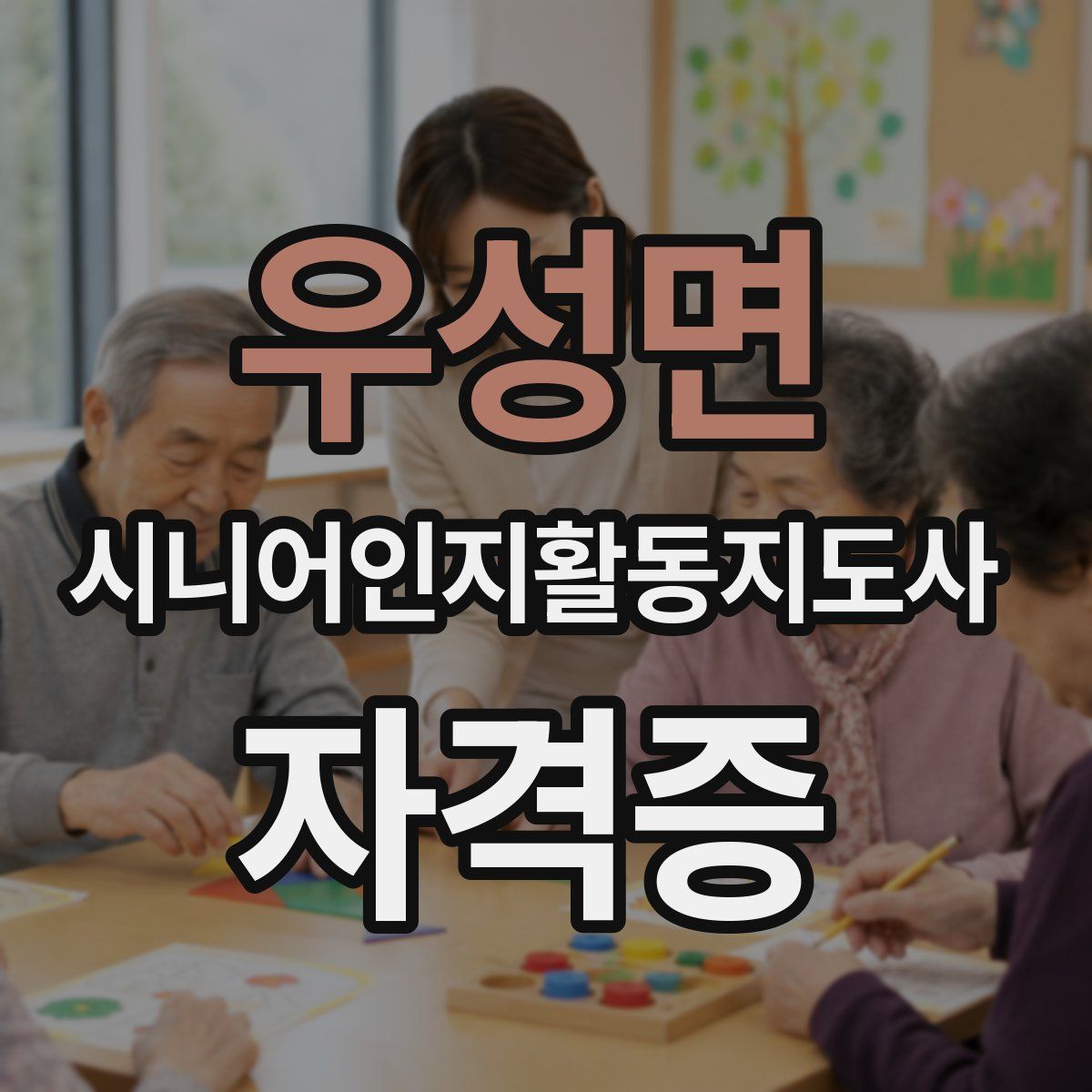 우성면 시니어인지활동지도사 자격증