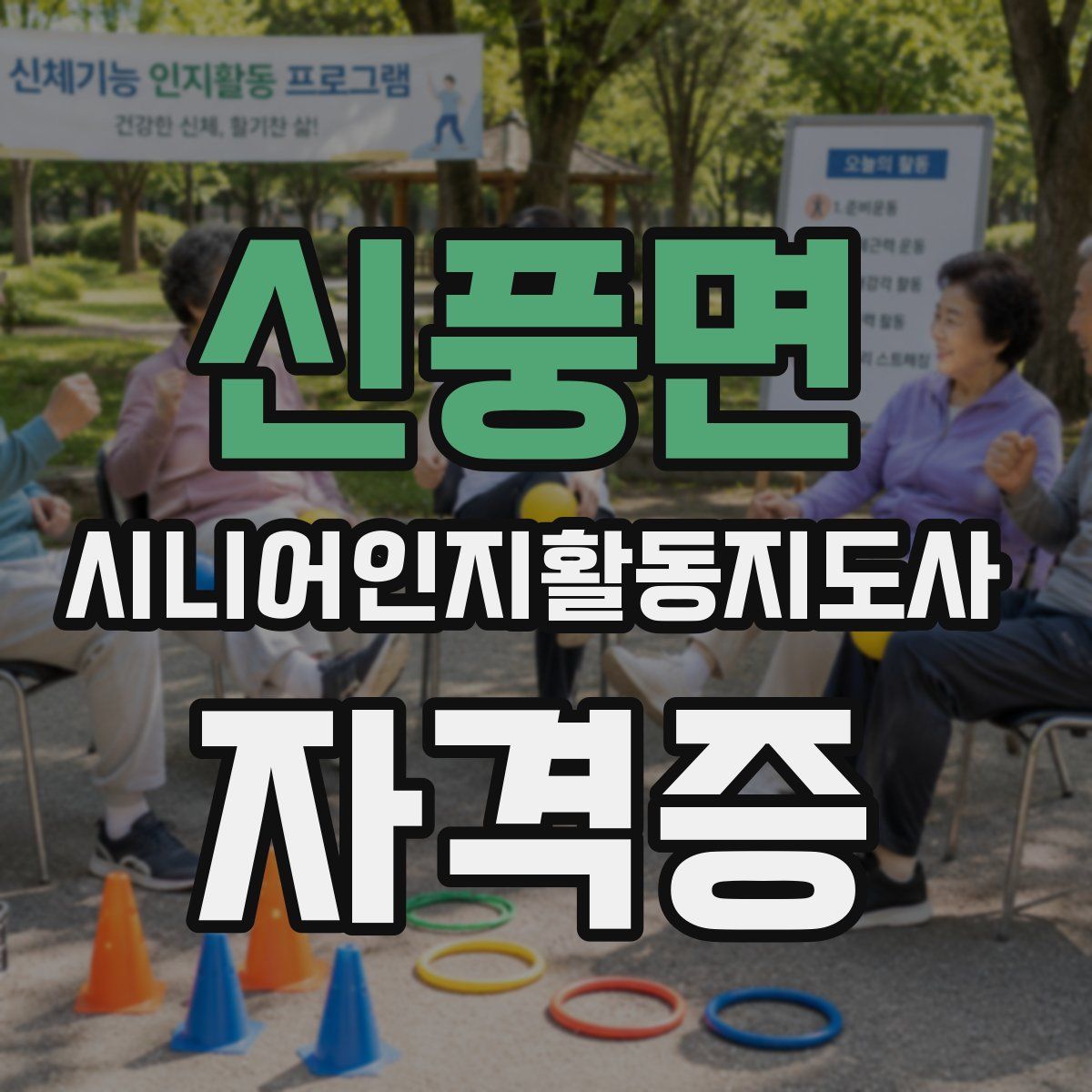 신풍면 시니어인지활동지도사 자격증