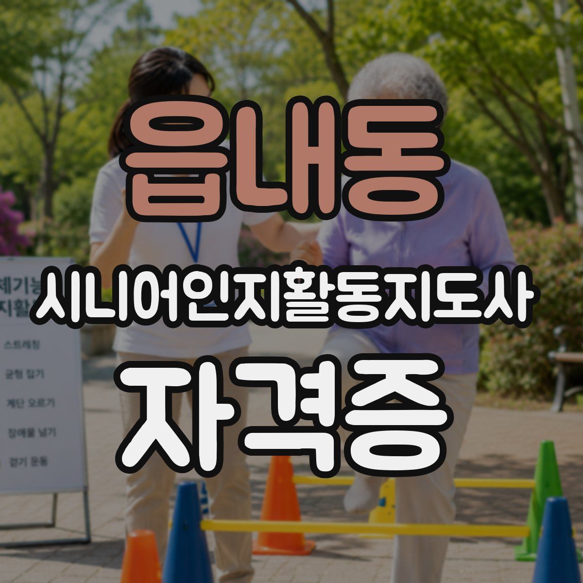읍내동 시니어인지활동지도사 자격증